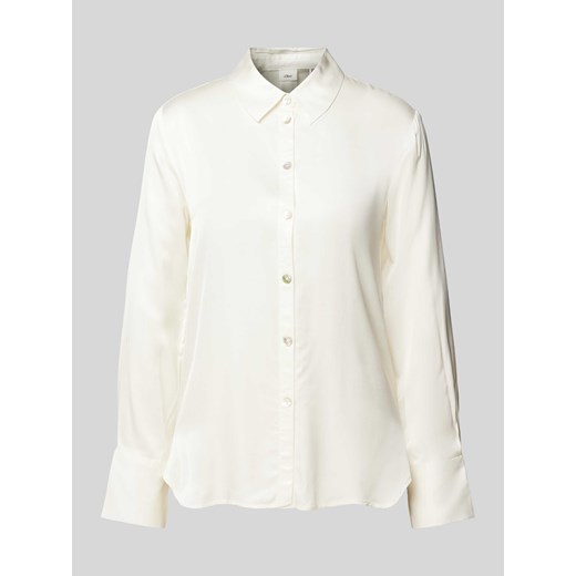 Bluzka koszulowa z czystej wiskozy ze sklepu Peek&Cloppenburg  w kategorii Koszule damskie - zdjęcie 171154500