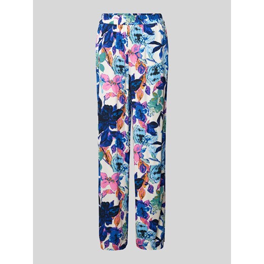 Spodnie materiałowe z wiskozy z kwiatowym wzorem model ‘ALARA’ ze sklepu Peek&Cloppenburg  w kategorii Spodnie damskie - zdjęcie 171154572
