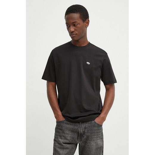 Diesel t-shirt bawełniany T-JUST-DOVAL-PJ MAGLIETTA męski kolor czarny gładki A03819.0AIJU ze sklepu ANSWEAR.com w kategorii T-shirty męskie - zdjęcie 171157093