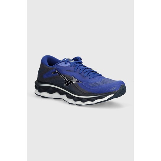 Mizuno buty do biegania Wave Sky 7 kolor niebieski J1GC2302 ze sklepu ANSWEAR.com w kategorii Buty sportowe męskie - zdjęcie 171158502