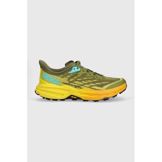 Hoka buty do biegania Speedgoat 5 1123157 kolor zielony ze sklepu ANSWEAR.com w kategorii Buty sportowe męskie - zdjęcie 171158853