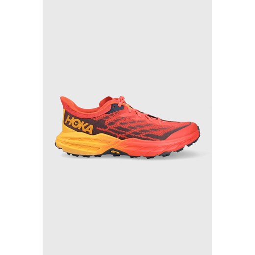Hoka buty do biegania Speedgoat 5 1123157 kolor pomarańczowy ze sklepu ANSWEAR.com w kategorii Buty sportowe męskie - zdjęcie 171158880