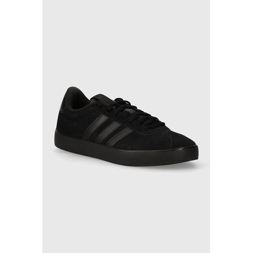 adidas sneakersy zamszowe COURT kolor czarny ID9184 ze sklepu ANSWEAR.com w kategorii Trampki męskie - zdjęcie 171161453