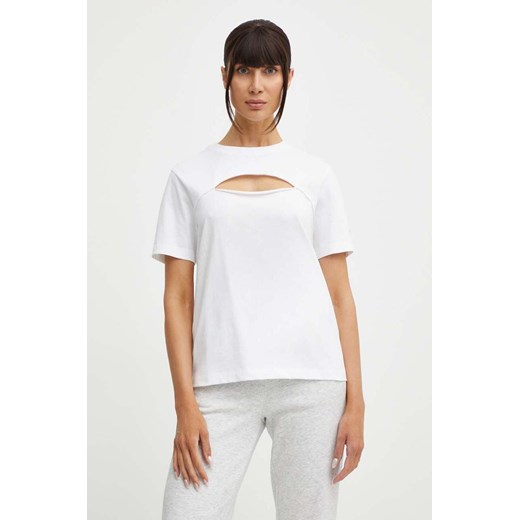 Champion t-shirt bawełniany damski kolor biały 117348 ze sklepu ANSWEAR.com w kategorii Bluzki damskie - zdjęcie 171162393
