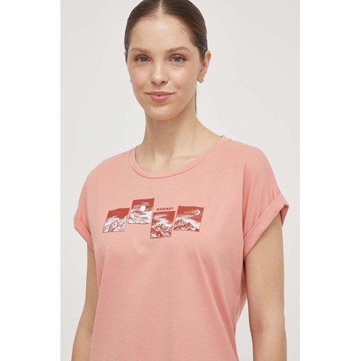 Mammut t-shirt sportowy Mountain kolor różowy ze sklepu ANSWEAR.com w kategorii Bluzki damskie - zdjęcie 171162403