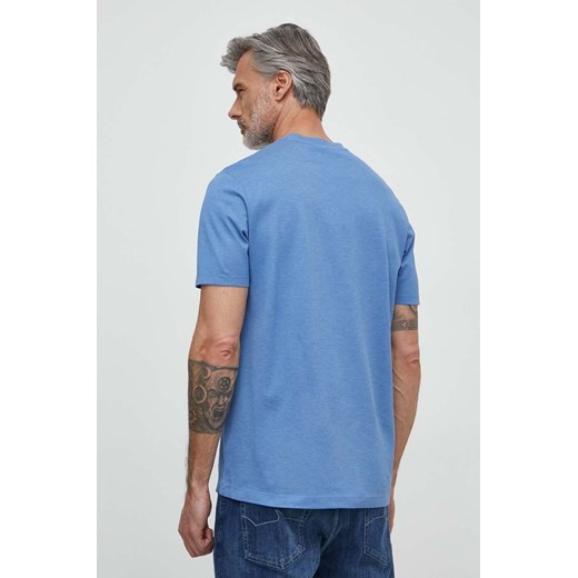Paul&amp;Shark t-shirt bawełniany męski kolor niebieski gładki 24411004 Paul&shark XL ANSWEAR.com