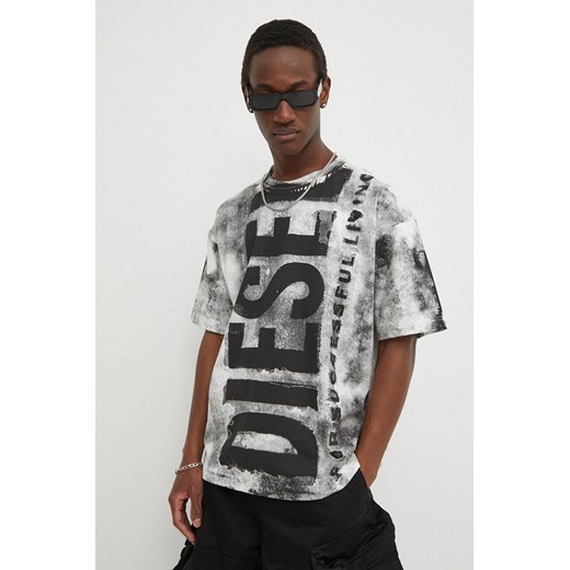 Diesel t-shirt bawełniany T-BOXT-BISC męski kolor czarny wzorzysty A13328.0AIJV Diesel XL ANSWEAR.com