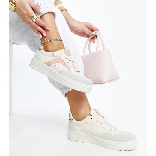Białe sneakersy na platformie Walda ze sklepu gemre w kategorii Buty sportowe damskie - zdjęcie 171164812