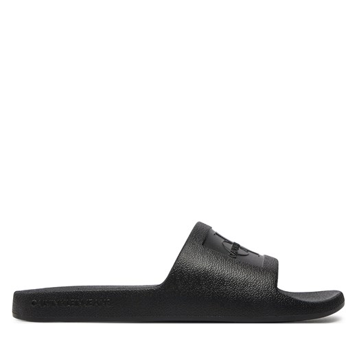 Klapki Calvin Klein Jeans Slide Monogram Debossed Eva YW0YW00102 Black BEH 35 eobuwie.pl