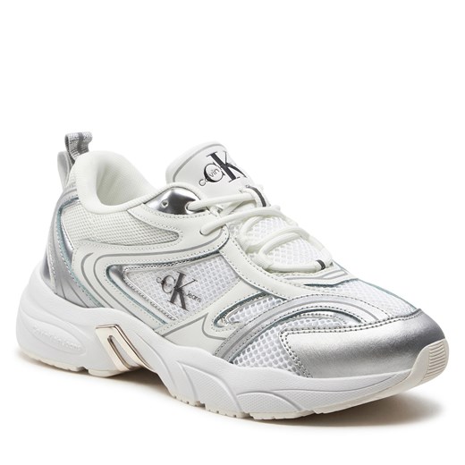 Sneakersy Calvin Klein Jeans Retro Tennis Low Lace Mh Ml Mr YW0YW01381 Bright 37 eobuwie.pl