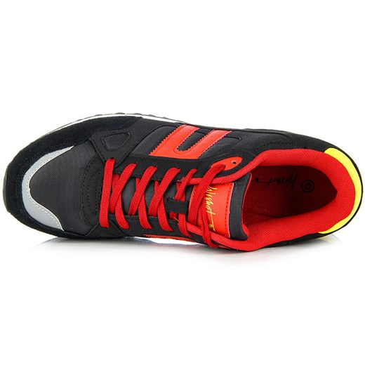 WISHOT WI-21-019-M-BK czarne buty męskie sportowe sneakersy butyraj-pl  skóra ekologiczna