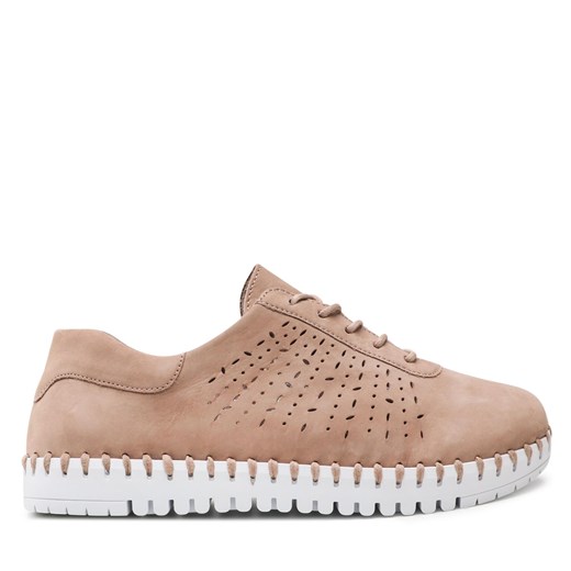 Półbuty Caprice 9-23550-28 Taupe Nubuc 334 Caprice 39 okazja eobuwie.pl
