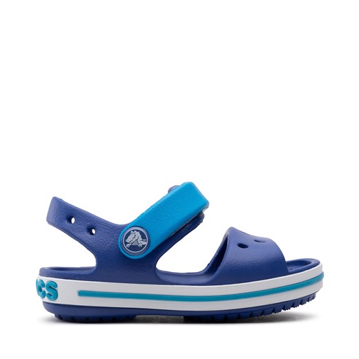 Sandały Crocs Crocband Sandal Kids 12856 Cerulean Blue/Ocean ze sklepu eobuwie.pl w kategorii Buciki niemowlęce - zdjęcie 171170312