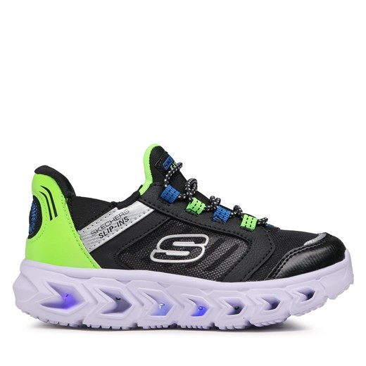 Sneakersy Skechers Odelux 403843L/BKLM Black/Lime ze sklepu eobuwie.pl w kategorii Buty sportowe dziecięce - zdjęcie 171170391