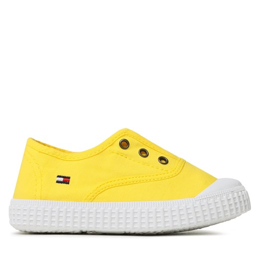 Trampki Tommy Hilfiger Low Cut Easy - On Sneaker T1X9-32824-0890 S Yellow 200 ze sklepu eobuwie.pl w kategorii Trampki dziecięce - zdjęcie 171170810
