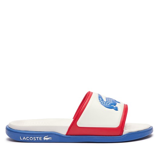 Klapki Lacoste Serve Slide 747CMA0014 Off Wht/Blu/Red W1B ze sklepu eobuwie.pl w kategorii Klapki męskie - zdjęcie 171171110