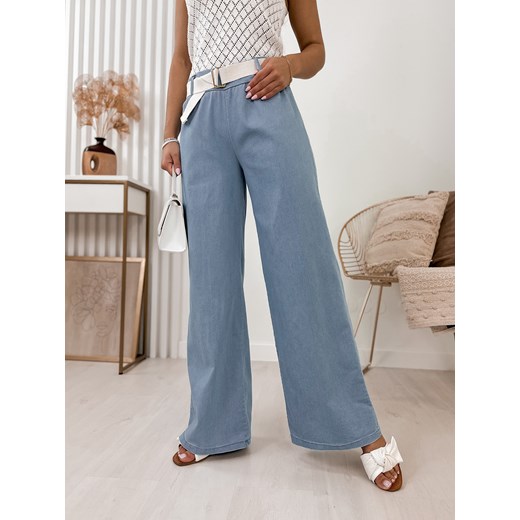 spodnie fumi niebieski uni ze sklepu UBRA w kategorii Spodnie damskie - zdjęcie 171171934