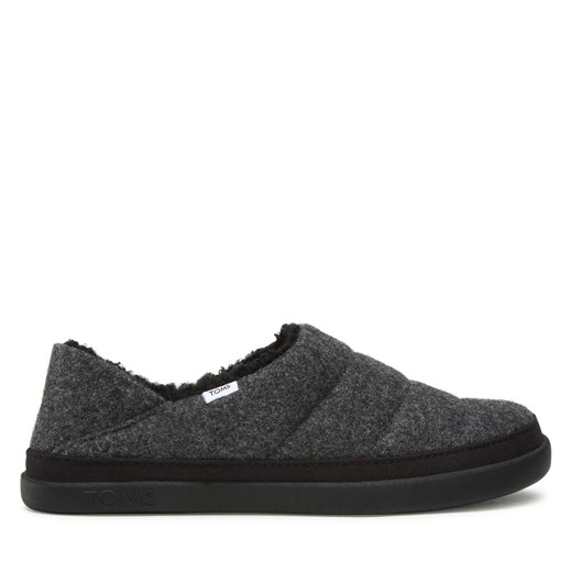 Kapcie Toms Ezra 10018793 Black Melange Felt ze sklepu eobuwie.pl w kategorii Kapcie damskie - zdjęcie 171173072