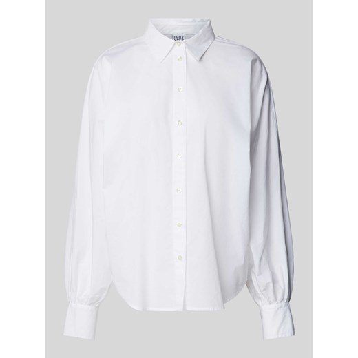Bluzka w jednolitym kolorze ze sklepu Peek&Cloppenburg  w kategorii Koszule damskie - zdjęcie 171173680
