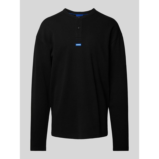 Bluzka z długim rękawem i detalem z logo model ‘Nereso’ ze sklepu Peek&Cloppenburg  w kategorii T-shirty męskie - zdjęcie 171173821