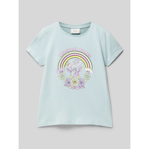 T-shirt z nadrukowanym motywem ze sklepu Peek&Cloppenburg  w kategorii Bluzki dziewczęce - zdjęcie 171173861