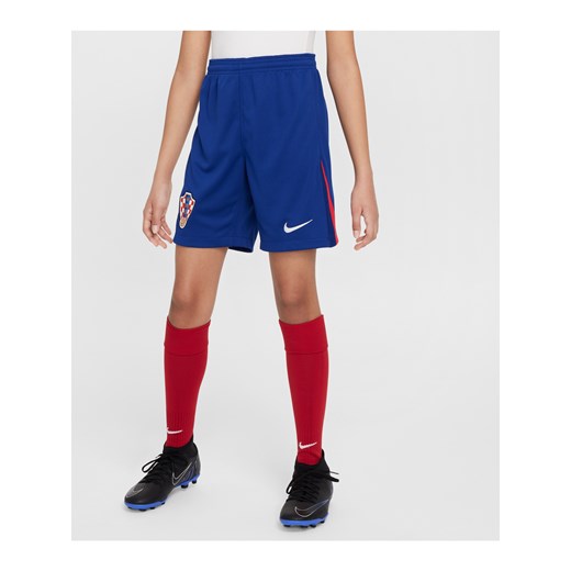 Spodenki piłkarskie dla dużych dzieci Nike Dri-FIT Chorwacja Stadium 2024/25 (wersja domowa/wyjazdowa) (replika) - Niebieski ze sklepu Nike poland w kategorii Spodenki chłopięce - zdjęcie 171174273