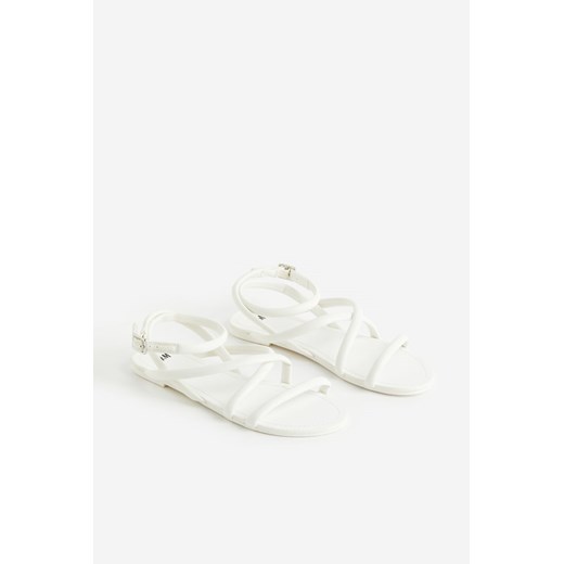 H & M - Sandały - Biały ze sklepu H&M w kategorii Sandały damskie - zdjęcie 171174354