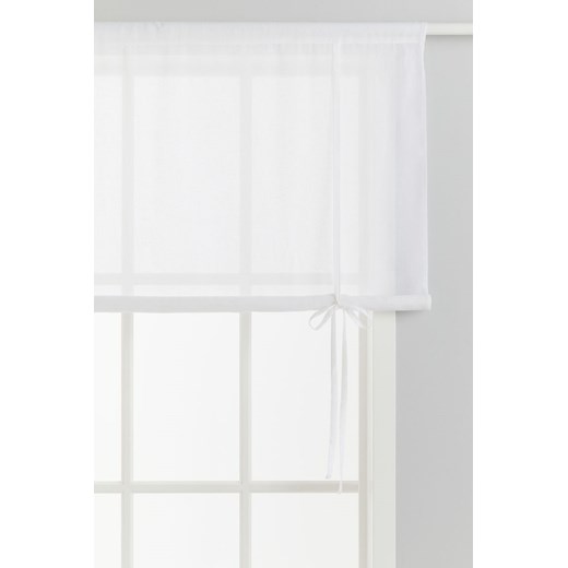 H & M - Prześwitująca zasłona rolowana - Biały ze sklepu H&M w kategorii Zasłony - zdjęcie 171174810