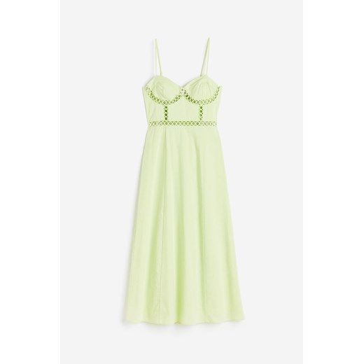 H & M - Bawełniana sukienka - Zielony H & M XS H&M