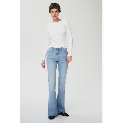 H & M - Flared Ultra High Jeans - Niebieski H & M 34 H&M