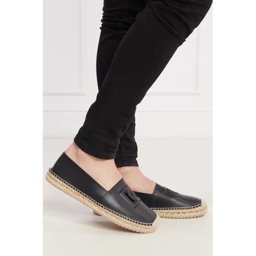 Espadryle męskie Dolce & Gabbana casual ze skóry