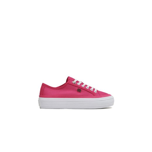 Tommy Hilfiger Tenisówki Essential Vulc Canvas Sneaker FW0FW07459 Różowy ze sklepu MODIVO w kategorii Trampki damskie - zdjęcie 171181241