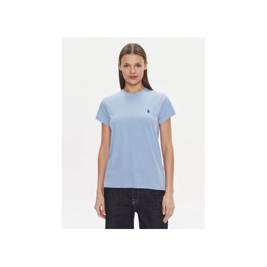 Polo Ralph Lauren T-Shirt 211898698014 Niebieski Regular Fit ze sklepu MODIVO w kategorii Bluzki damskie - zdjęcie 171181503