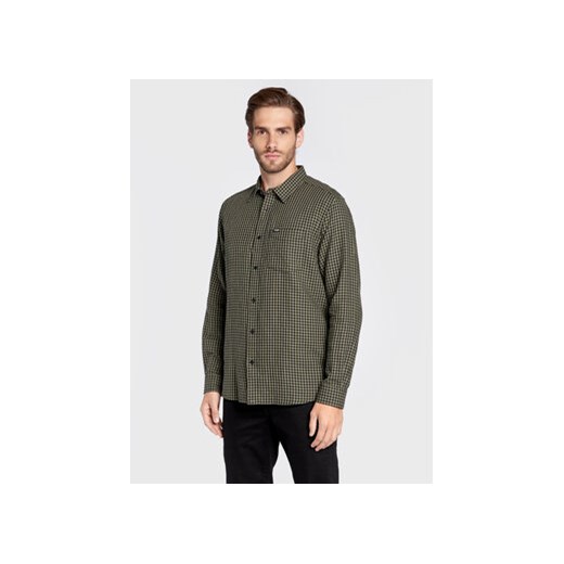 Wrangler Koszula Pocket W5A22LX1X 112327182 Zielony Regular Fit ze sklepu MODIVO w kategorii Koszule męskie - zdjęcie 171181991