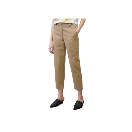 Marc O'Polo Chinosy M02001810087 Brązowy Tapered Fit ze sklepu MODIVO w kategorii Spodnie damskie - zdjęcie 171182272