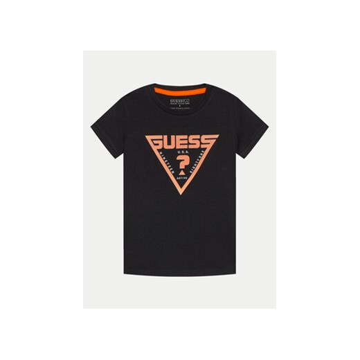 Guess T-Shirt L4GI34 J1314 Czarny Regular Fit ze sklepu MODIVO w kategorii T-shirty chłopięce - zdjęcie 171183022