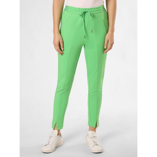 CATNOIR Spodnie Kobiety Materiał zielony jednolity ze sklepu vangraaf w kategorii Spodnie damskie - zdjęcie 171184183