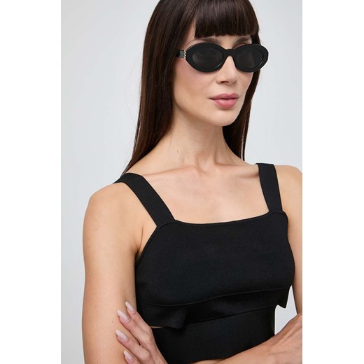 Saint Laurent okulary przeciwsłoneczne damskie kolor czarny SL M136 Saint Laurent 52 ANSWEAR.com