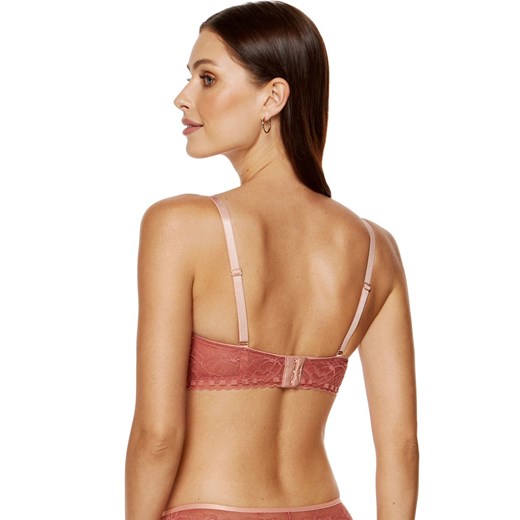 Koronkowy biustonosz push-up Bisou B1, Kolor miedziany, Rozmiar 80C, Gorteks ze sklepu Intymna w kategorii Biustonosze - zdjęcie 171187370
