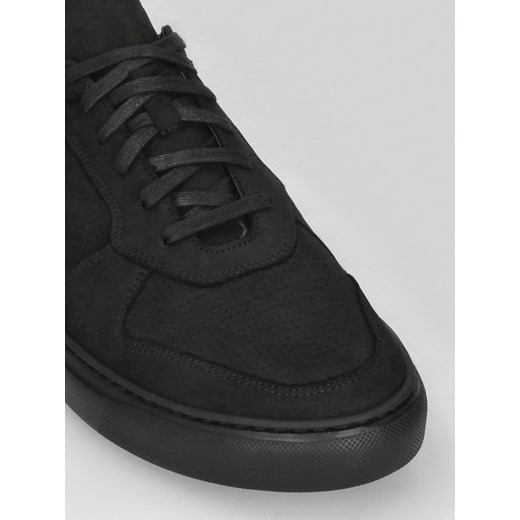 Czarne sneakersy podwyższające, buty ze skóry, Conhpol Dynamic, SH2683-03 40 Konopka Shoes