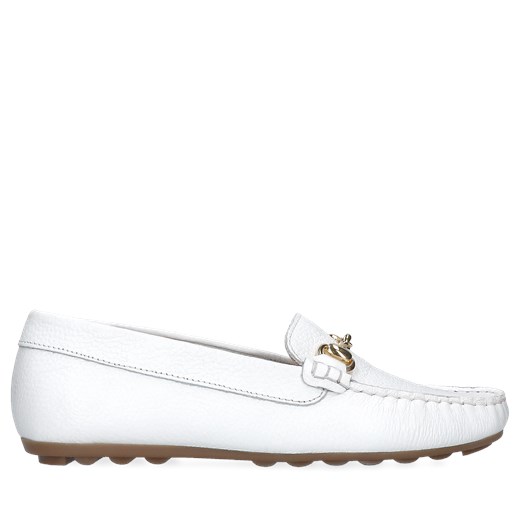 Damskie, białe mokasyny z naturalnej skóry, Filipe Shoes, FI0403-01 ze sklepu Konopka Shoes w kategorii Mokasyny damskie - zdjęcie 171187551