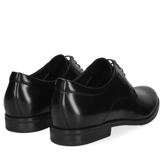 Czarne, męskie półbuty ze skóry, derby Conhpol, CE6400-01 Conhpol 42 Konopka Shoes