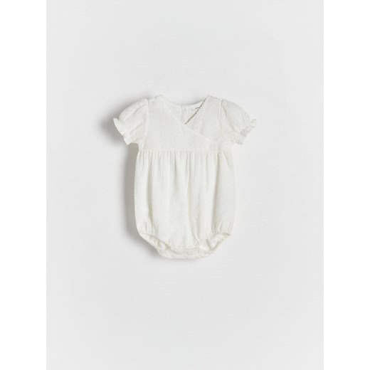 Reserved - Bawełniane body - złamana biel ze sklepu Reserved w kategorii Body niemowlęce - zdjęcie 171188330