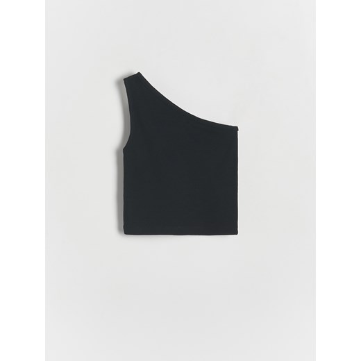 Reserved - Top na jedno ramię - czarny ze sklepu Reserved w kategorii Bluzki dziewczęce - zdjęcie 171188340