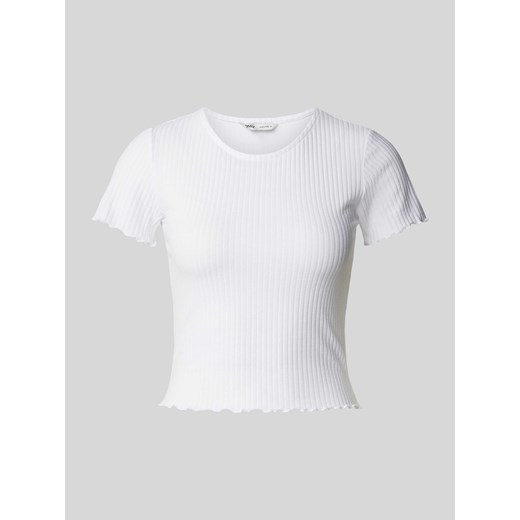 T-shirt z falistym wykończeniem model ‘EMMA’ ze sklepu Peek&Cloppenburg  w kategorii Bluzki damskie - zdjęcie 171188903