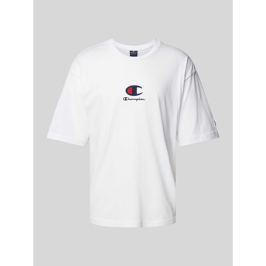 T-shirt z wyhaftowanym logo ze sklepu Peek&Cloppenburg  w kategorii T-shirty męskie - zdjęcie 171188974