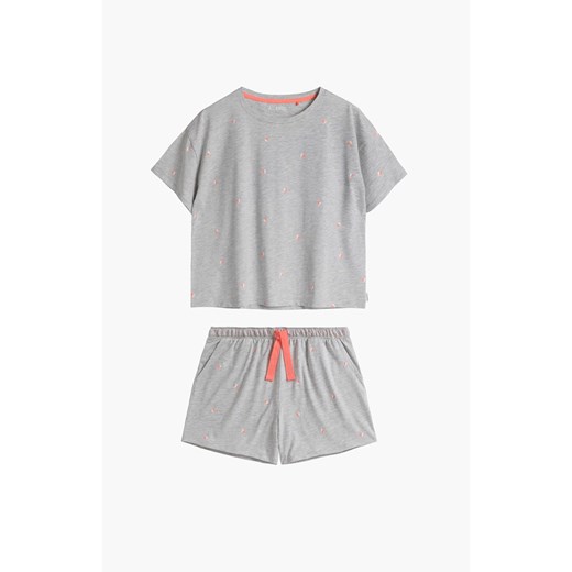 Piżama damska szara Heart NLP-469, Kolor szary-wzór, Rozmiar S, ATLANTIC ze sklepu Intymna w kategorii Piżamy damskie - zdjęcie 171189012