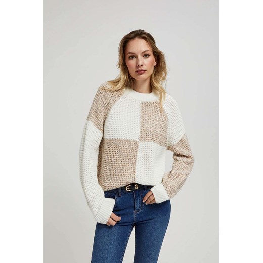 Akrylowy sweter damski z geometrycznym wzorem XL 5.10.15