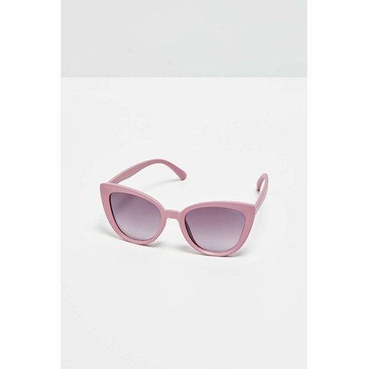 Okulary przeciwsłoneczne typu kocie oko - różowe one size okazja 5.10.15