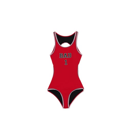 Cropp - Czerwony jednoczęściowy kostium kąpielowy - czerwony ze sklepu Cropp w kategorii Stroje kąpielowe - zdjęcie 171189620